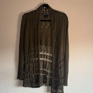 United States Sweaters Dark Olive Cardigan